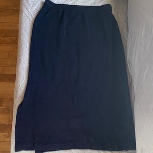 Chic St John knit Black Maxi Skirt for Women